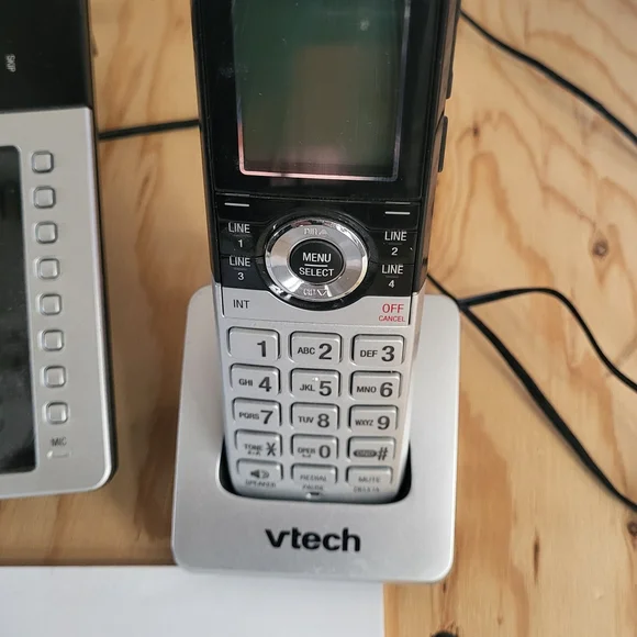 VTech 4-Line Business Phone System - Black and Silver
